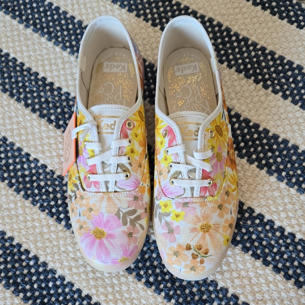 Keds x Rifle Paper Co Champion Marguerite Floral Pink